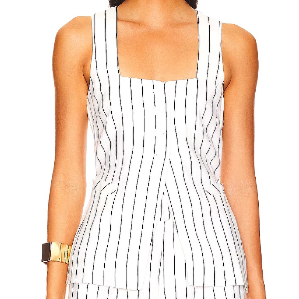 NWOT! Faithful‎ the Brand Maya Vest 100% Linen Size Large
